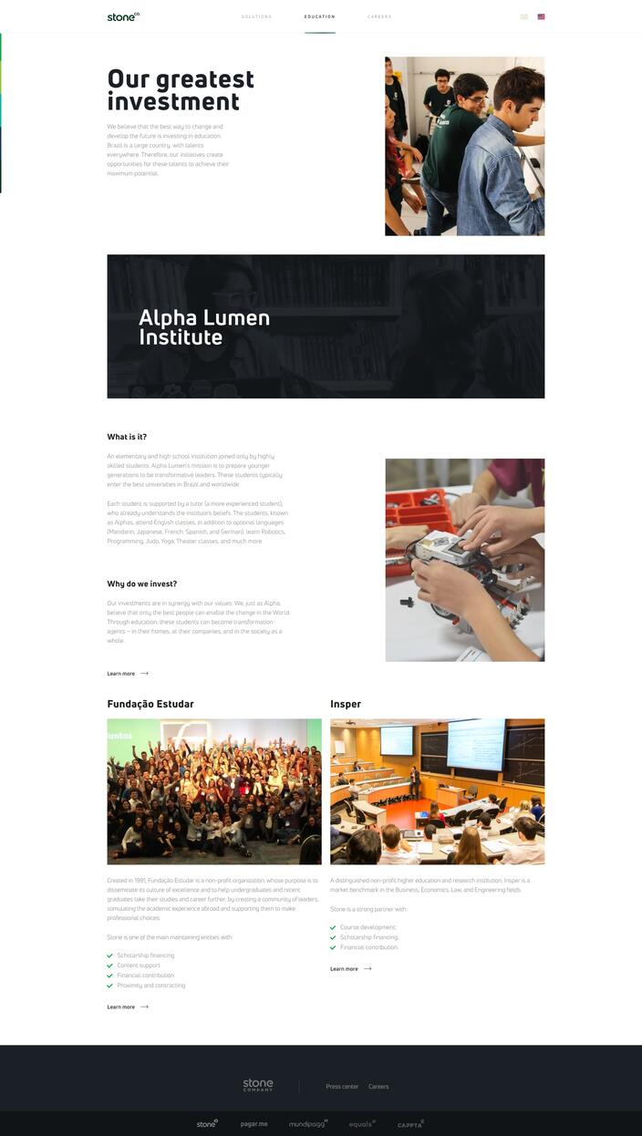 Education page